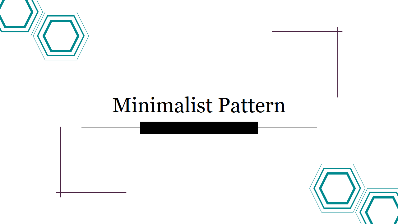 Editable Minimalist Pattern Presentation Template